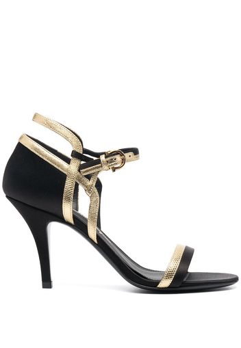 Salvatore Ferragamo Summer satin sandals - Black