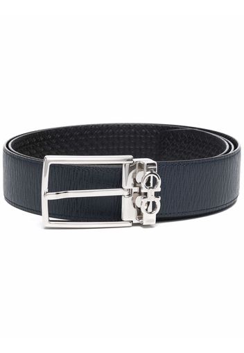 Salvatore Ferragamo Gancini plaque belt - Blue