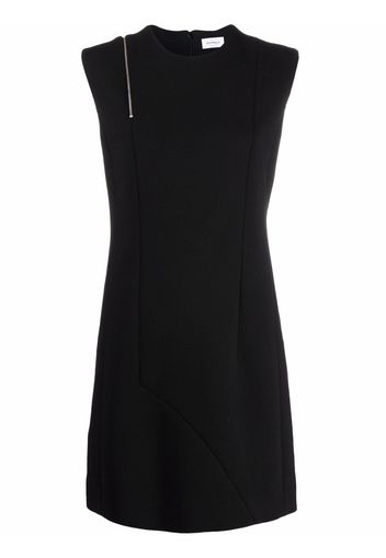 Salvatore Ferragamo zip-shoulder mini dress - Black