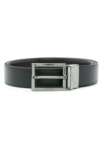 Salvatore Ferragamo buckle-fastening leather belt - Black