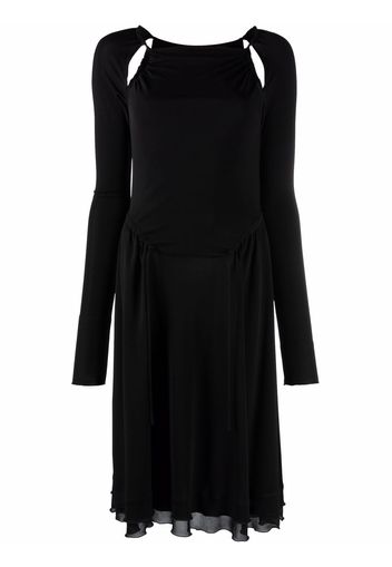 Salvatore Ferragamo cut-out detailed midi dress - Black