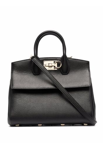 Salvatore Ferragamo The Studio leather tote bag - Black