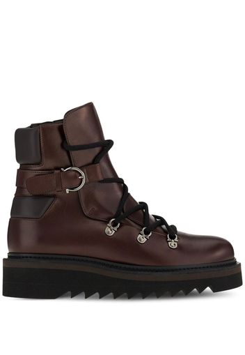 Salvatore Ferragamo Elimo lace-up boots - Brown