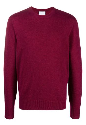 Salvatore Ferragamo fine-knit crew-neck jumper - Pink