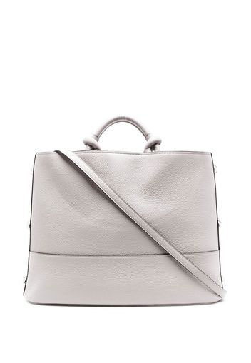 Salvatore Ferragamo Glam leather tote bag - Grey