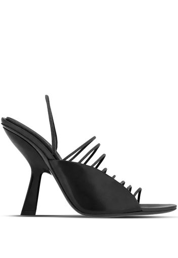 Salvatore Ferragamo Mignon 105mm leather sandals - Black