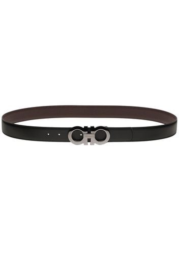 Salvatore Ferragamo Gancini buckle leather belt - Brown