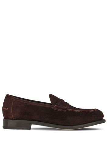 Salvatore Ferragamo Penny almond toe loafers - Brown