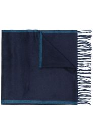 Salvatore Ferragamo fringed scarf - Blue