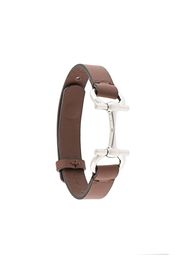 Salvatore Ferragamo Gancini bit bracelet - Brown