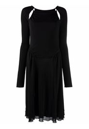 Salvatore Ferragamo cut-out detailed midi dress - Black