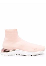 Salvatore Ferragamo logo slip-on sneakers - Pink