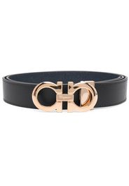 Salvatore Ferragamo Gancini-buckle detail belt - Black