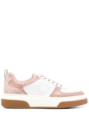 Salvatore Ferragamo two-tone low-top 35mm sneakers - White