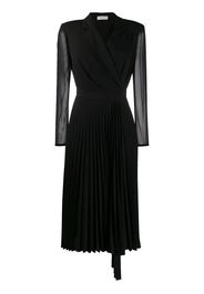 Sandro Paris longsleeved V-neck dress - Black