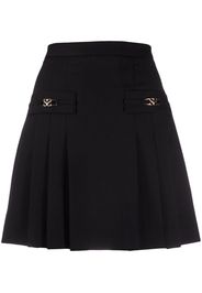 pleated mini skirt