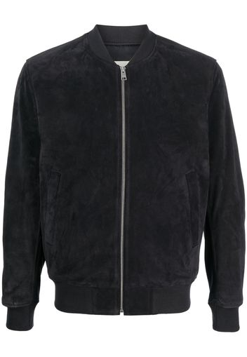 SANDRO zip-fastening bomber jacket - Blue