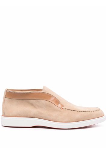 Santoni almond-toe loafers - Neutrals