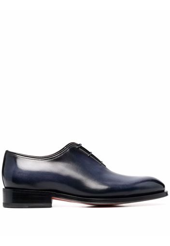 Santoni lace-up leather Derby shoes - Blue