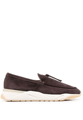 Santoni slip-on loafers - Brown