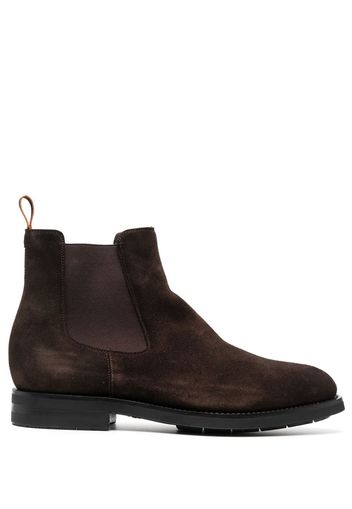 SANTONI suede Chelsea boots - Brown