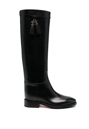 Santoni knee-length 35mm boots - Black