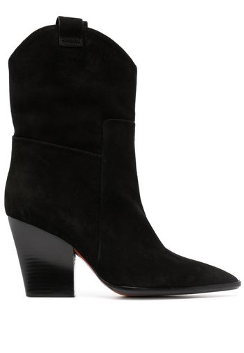 Santoni Western 90mm ankle boots - Black