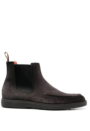 Santoni suede ankle boots - Brown