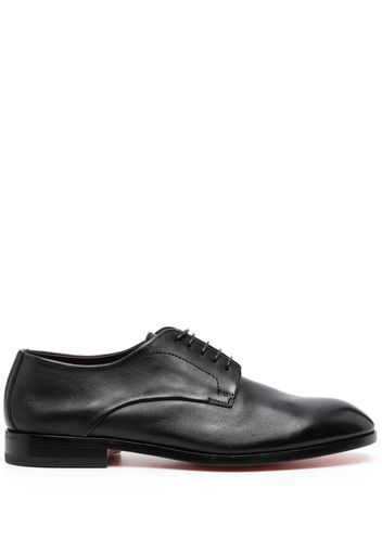 Santoni leather lace-up shoes - Black