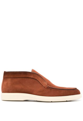 Santoni Desert slip-on suede boots - Brown