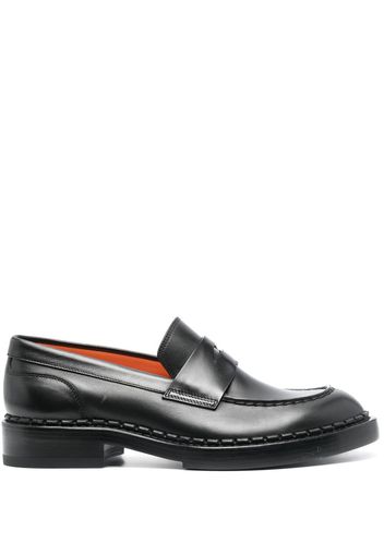 Santoni Alfie round-toe loafers - Black