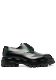 Santoni Elzie panelled Derby shoes - Black