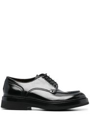 Santoni patent leather 40mm derby shoes - Black