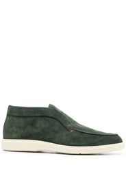 Santoni slip-on suede boots - Green