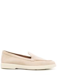 Santoni suede round-toe loafers - Neutrals