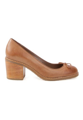 Sarah Chofakian chunky heel pumps - Brown