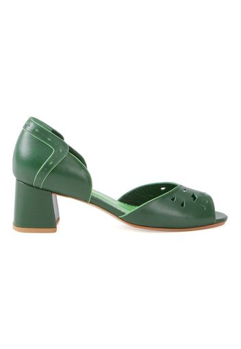 Sarah Chofakian chunky heel pumps - Green