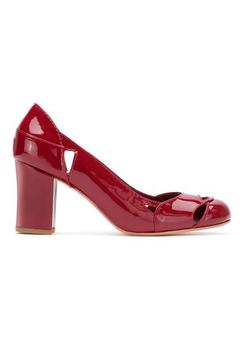 Sarah Chofakian patent leather Bruxelas pumps - Red