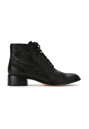 Sarah Chofakian leather ankle length boots - Black