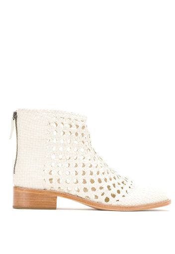 Sarah Chofakian ankle boots - White