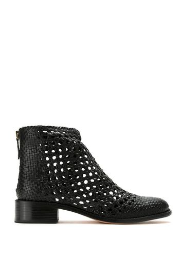 Sarah Chofakian Teca leather boots - Black