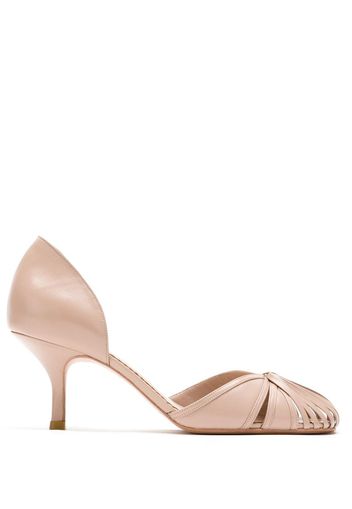 Sarah Chofakian patent leather pumps - Brown