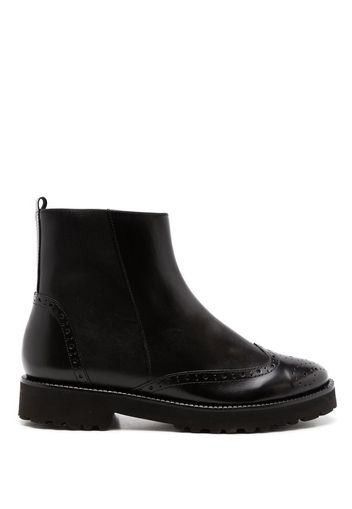 Sarah Chofakian Express brogue ankle-boots - Black