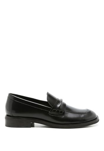 Sarah Chofakian Eliza leather loafers - Black