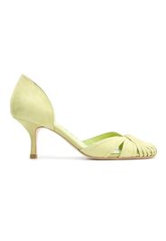 Sarah Chofakian panelled pumps - Green