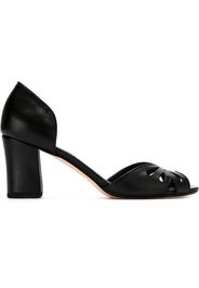 Sarah Chofakian peep toe pumps - Black