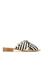 Sarah Chofakian leather flat sandals - Vegetalpto/Marfim