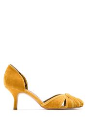 Sarah Chofakian Sarah velvet pumps - Yellow