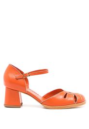 Sarah Chofakian Melaine 40mm cut-out sandals - Orange