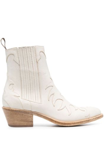 Sartore tonal western boots - Neutrals